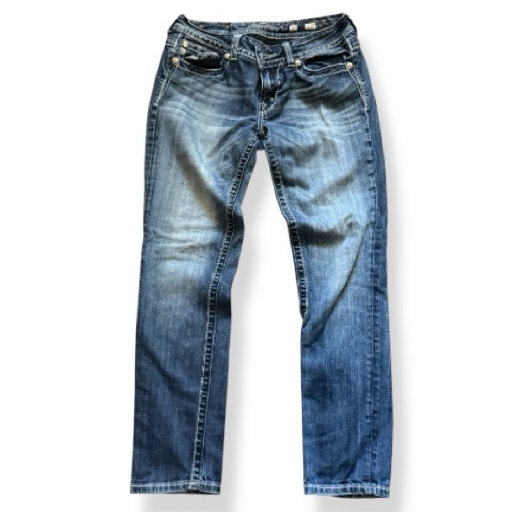 Miss Me Women's Blue Straight Leg Jeans Size 32